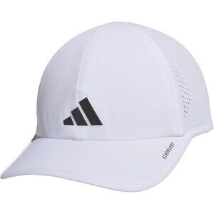 Men's White/Black  Superlite Hat Lightweight Athletic Running Cap for Workouts